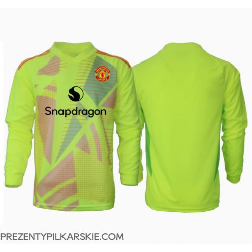 Stroje piłkarskie Manchester United Bramkarskie Koszulka Wyjazdowej 2024-25 Długi Rękaw